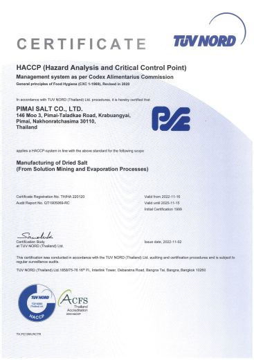 HACCP RC - CERTIFICATE PIMAI SALT (ANSI)